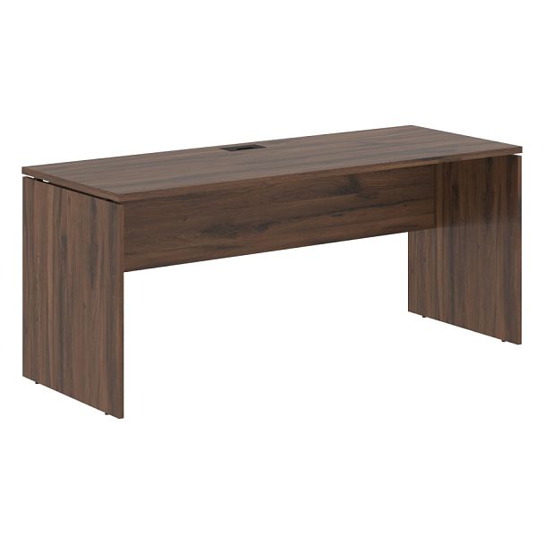 Стол прямой EDST 1767 Дуб Денвер тёмный/Черный 1760х670х750 EDIS - Вид 1