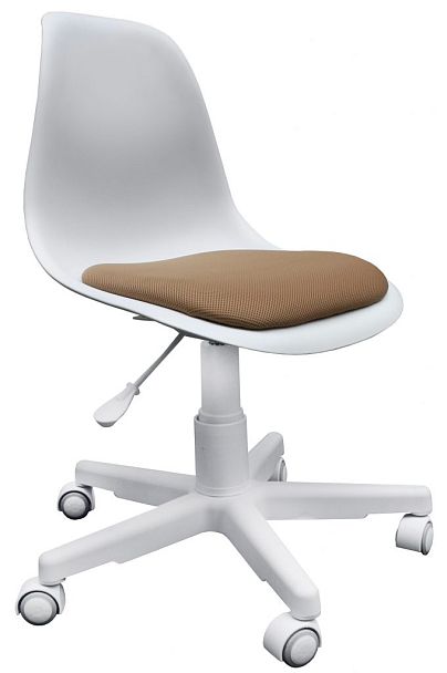 Стул "Лайм с накладкой" белый пластик - Вид 1