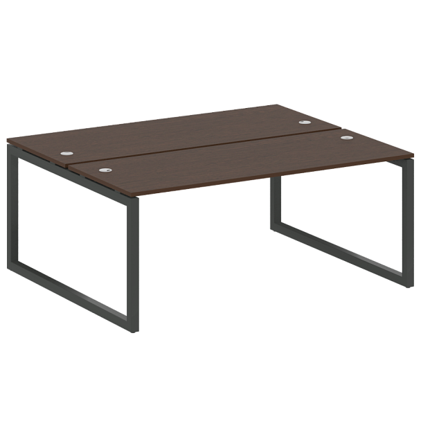 Metal System Quattro Р. ст. на О-образном м/к 50БО.РАС-СП-2.5 Венге/Антрацит металл 1800*1475*750 - Вид 1