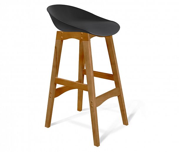 Стул барный Sheffilton SHT-ST19/S65 черный черный/светлый орех - Вид 2