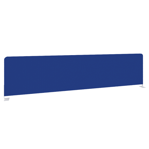Onix Экран тканевый боковой O.TEKR-163 Синий/Белый металл 1635*390*22 - Вид 1