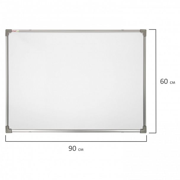 Доска магнитно-маркерная 60х90 см, металлическая рамка, STAFF ECO, 238137 - Вид 8
