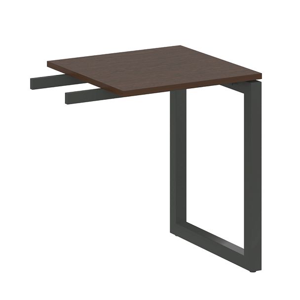 Metal System Quattro Приставной элемент на О-образном м/к 50БО.ПР-1 Венге/Антрацит металл 600*600*750 - Вид 1
