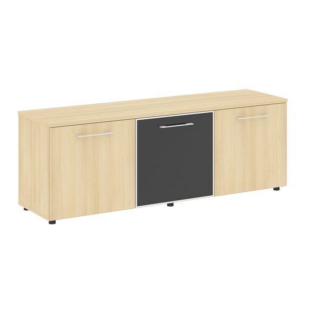 Yalta Тумба модульная LT.TS-3.4 black Акация/Стекло black 1642*450*580 - Вид 1