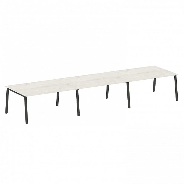 Стол для переговоров "Metal System" БА.ПРГ-3.4 дуб наварра/антрацит - Вид 1