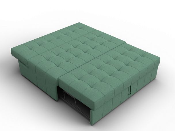 Диван прямой Лига-107 (140) Рогожка зеленый - Вид 8