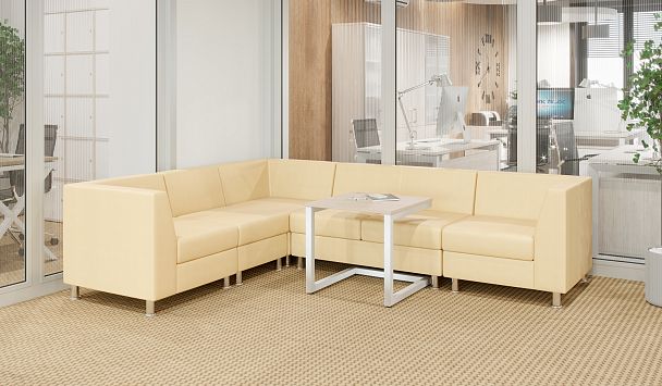 Секция с подлокотником трехместная правая "PRIME" PR.SP-3(R) серый кз - Вид 6