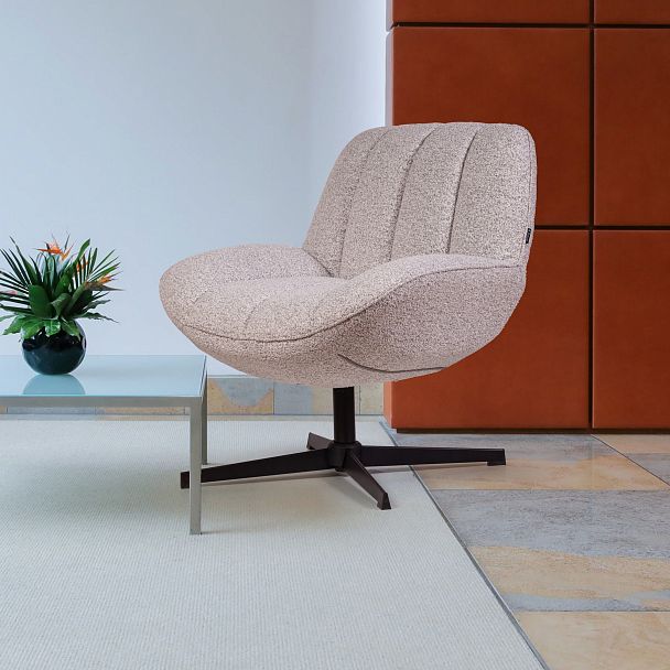 Кресло с кручением Mateo, светло-серый - Вид 4