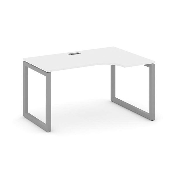 Стайл Проджект Стол рабочий эргоном. SN-5O.SPA-012(R) Белый/Металл Серый 1580*700/980*750 - Вид 1
