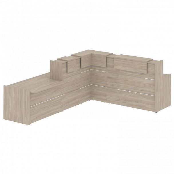Ресепшн Г-образный "Onix" O.R-K-34 дуб аттик - Вид 2