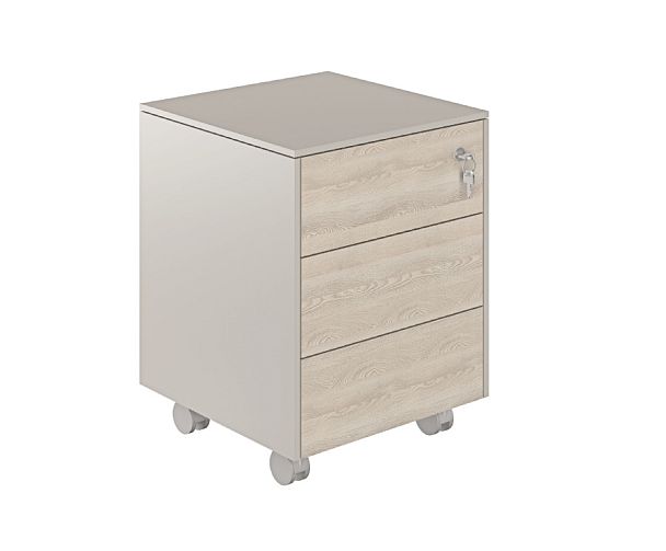 Тумба мобильная Atlas 449х450х620 обвязка GS, фасады YN - Вид 1