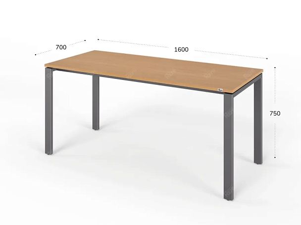 ЛАЙТ / LIGHT RLG014-16x7 Прямоугольный стол 160x70x75 Бук - Вид 2