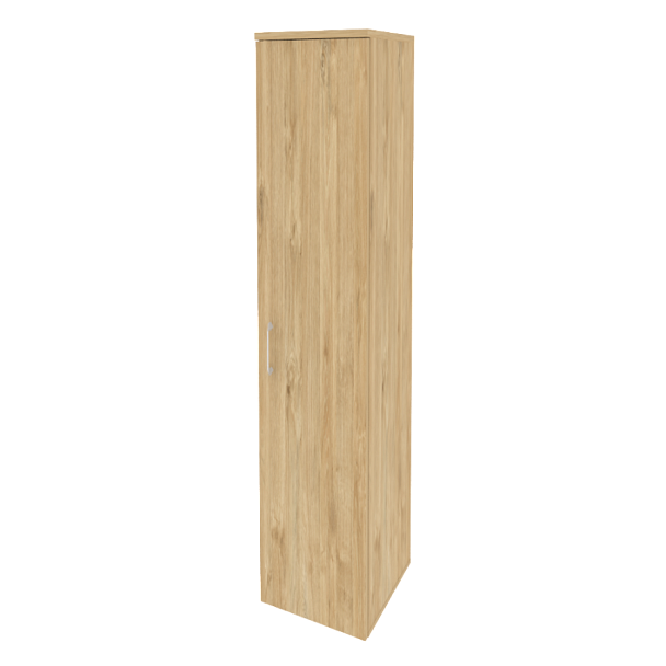 Onix Шкаф высокий узкий правый O.SU-1.9 (R) Тиквуд светлый 400*420*1977 - Вид 1