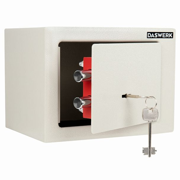 Сейф мебельный DASWERK SC-170KL (170х230х170 мм), ключевой замок, бежевый, 291339 - Вид 1