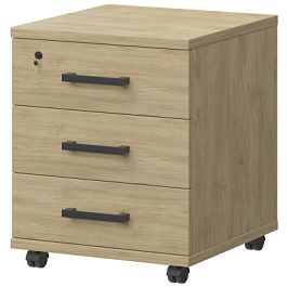 Тумба подкатная НТ-330.Ч Баттл Рок 430x442x603 Аргентум - Фото предпросмотра