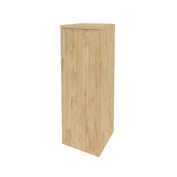 Onix Шкаф средний узкий правый O.SU-2.3 (R) Тиквуд светлый 400*420*1207 - Вид 1