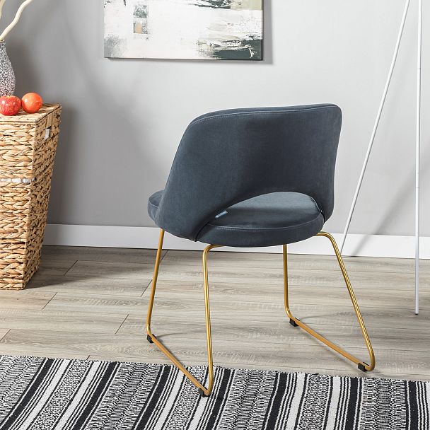 Стул Lars Diag grey/Линк золото - Вид 12