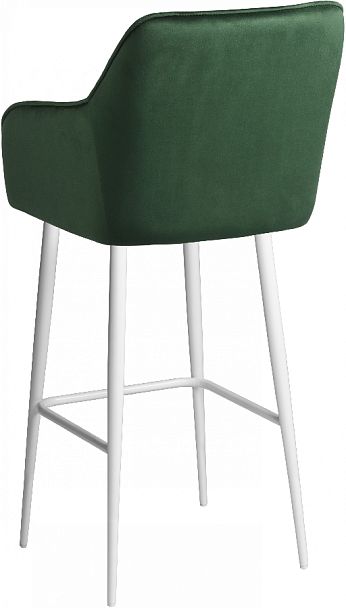 Барное поворотное кресло Мони К, Confetti deep forest/белый - Вид 6