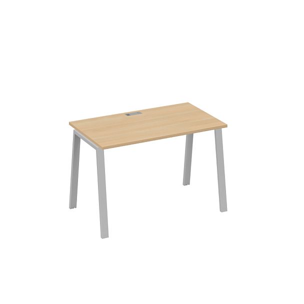 Стол письменный на металлокаркасе TRE A4 А4 Б3 013 БП натуральный дуб / металлокаркас серый - Вид 1
