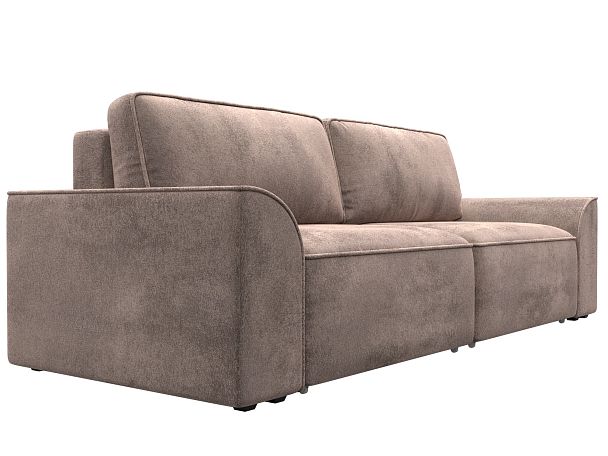 Диван прямой Лига-048 НПБ Велюр бежевый - Вид 3