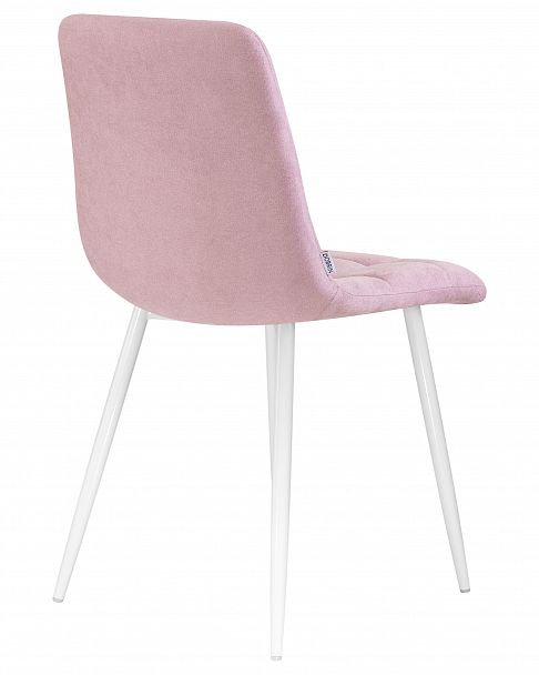 Стул обеденный DOBRIN ALEX (белые ножки, сиреневая ткань (UF860-04B)) - Вид 4