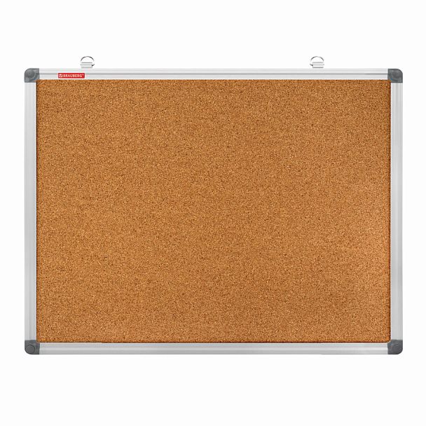 Доска пробковая для объявлений 45х60 см, алюминиевая рамка, BRAUBERG Extra, 238307 - Вид 1