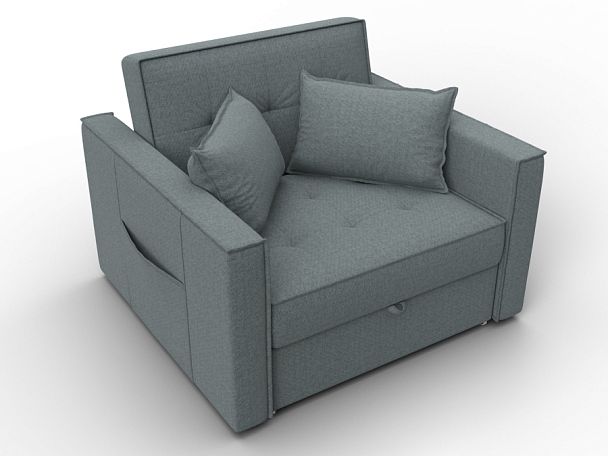 Кресло-кровать Лига-104 (80) Рогожка серый - Вид 6