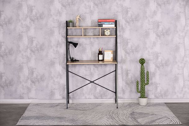 Стол офисный Sheffilton SHT-T36 черный/скандинавский орех - Вид 2