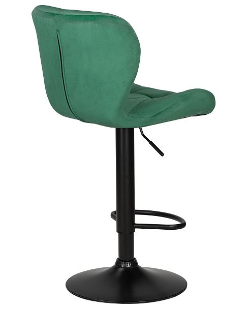 Стул барный DOBRIN BARNY BLACK (зеленый велюр (MJ9-88)) - Вид 4