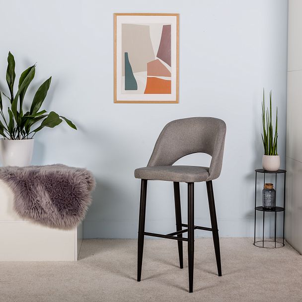 Стул барный Lars Грей/Черный - Вид 6