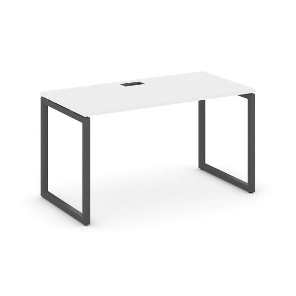 Стайл Проджект Стол письменный SN-4O.SP-003 Белый/Металл Антрацит 1380*600*750 - Вид 1