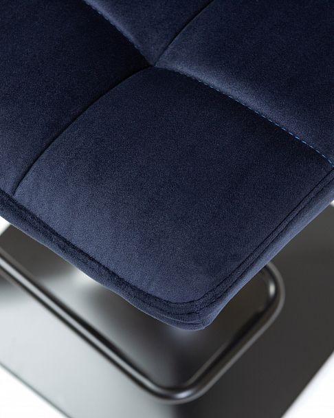 Стул барный DOBRIN DOMINIC (темно-синий велюр (MJ9-118)) - Вид 8