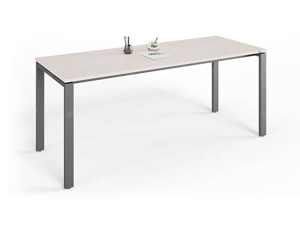 UNITY РМС7-18 ДУБ МОЛОЧНЫЙ Стол на металлокаркасе прямой 1800х700х750 - Вид 3