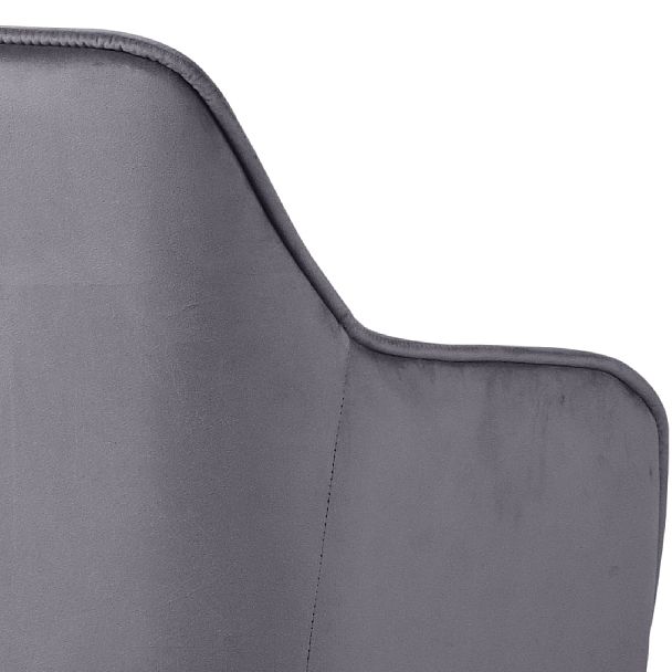 Комплект полубарных поворотных кресел Мони К, темно-серый H-15/черный, 2 шт. - Вид 10
