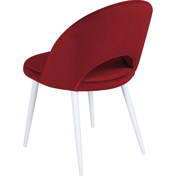 Стул кухонный Рэди бордовый велюр/белый - Вид 5