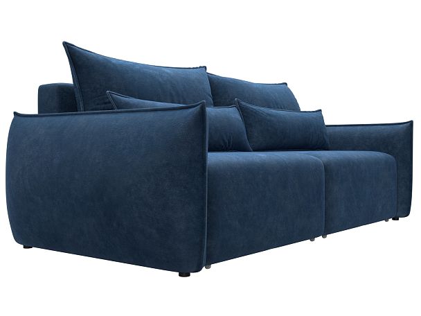 Диван прямой Лига-051 НПБ Велюр синий - Вид 3