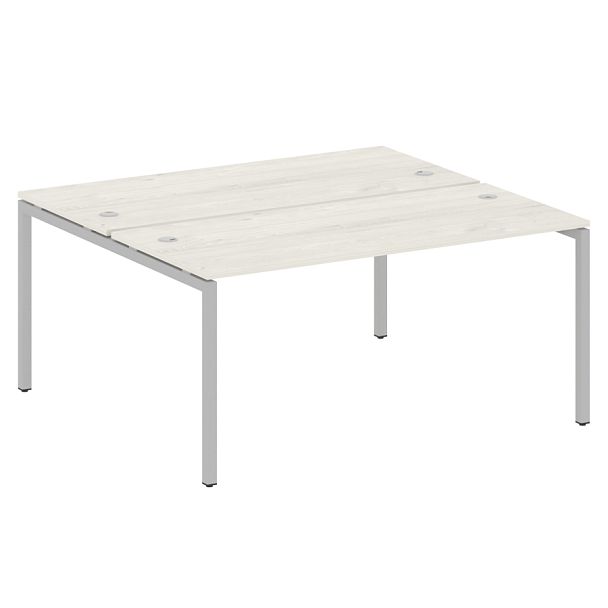 Metal System Quattro Р. ст. на П-образном м/к 40БП.РАС-СП-2.4 Дуб наварра/Серый металл 1600*1475*750 - Вид 1