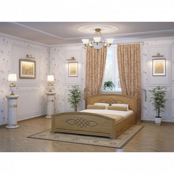 Кровать "Гера 140" сосна - Вид 2