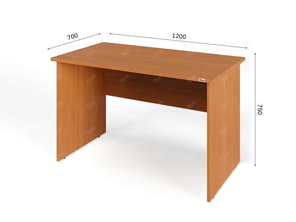 UNITY PС7-12 ВИШНЯ Офисный стол прямоугольный Прямой 1200х700х750 - Вид 1