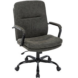 Кресло CHAIRMAN CH301, экокожа, серый - Фото предпросмотра