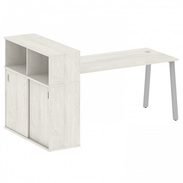 Рабочая станция "Metal System" БА.РС-СШК-3.4 дуб наварра/серый - Вид 1