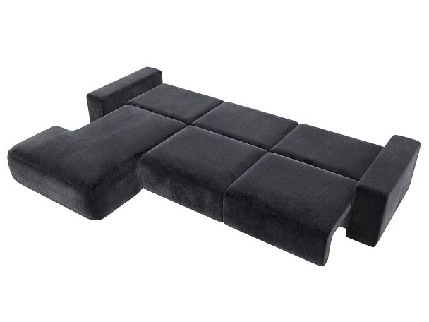 Диван угловой Лига-036 НПБ Классик Лонг левый угол Велюр серый - Вид 10