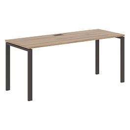 Стол прямой EUST 1767 Дуб Денвер светлый/Мокко 1760х670х750 EDIS - Фото предпросмотра