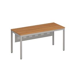 Стол на каркасе МП2 с металлическим экраном Формула МП2 ФР 193 ольха / серый - Фото предпросмотра