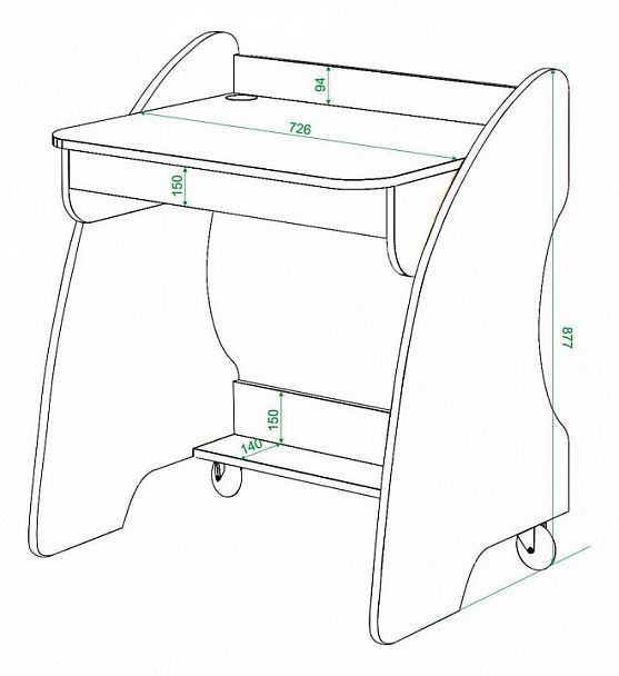 Стол компьютерный Домино нельсон СК-13 Нельсон - Вид 3