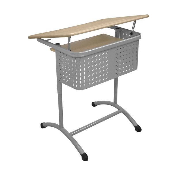 Стол ученический Мега 1М (Р), одноместный, регулируемый, с перфорированным экраном, гр.5-7 - Вид 1