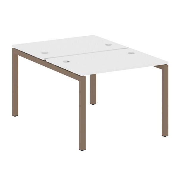 Metal System Quattro Р. ст. на П-образном м/к 50БП.РАС-СП-2.1 Белый/Мокко металл 1000*1475*750 - Вид 1