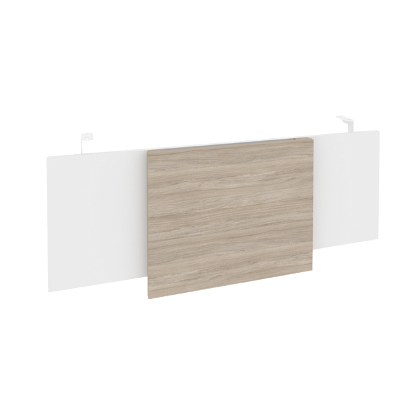 Onix Direct Царга стола руководителя O.M-CSR-3 Белый бриллиант/Дуб аттик/Белый металл 1140*450*54 - Вид 1