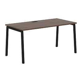 Стол прямой ELST 1580 Дуб Денвер тёмный/Черный 1560х800х750 EDIS - Фото предпросмотра