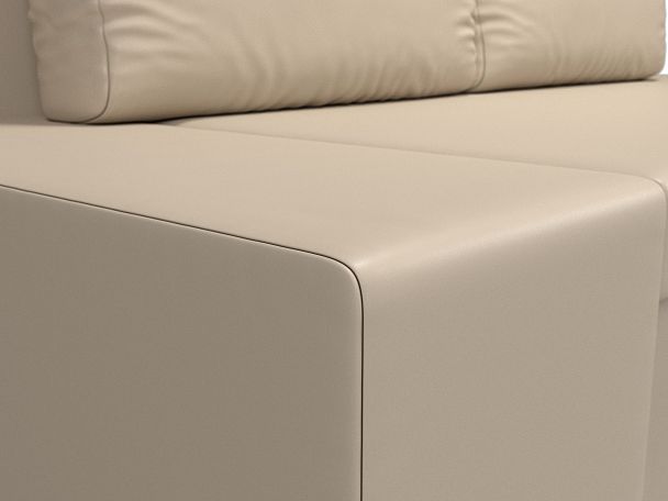 Диван прямой Сан Марко (полностью экокожа бежевая) - Вид 4